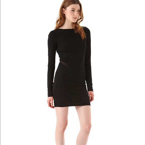 T by Alexander Wang Dresses & Skirts - T by Alexander Wang bateau neck mesh cutout dress